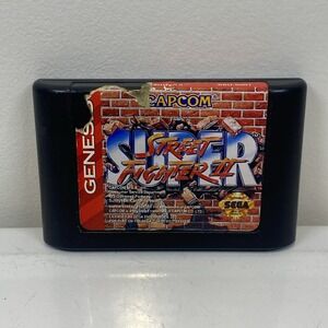 Sega Genesis Super Street Fighter II 2 Tested Works Video Game Cartridge Only